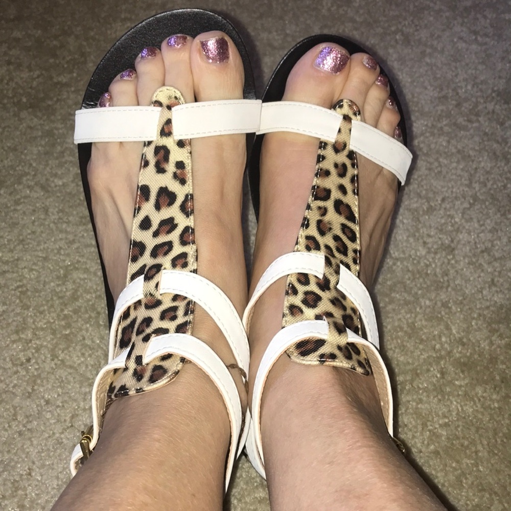 *FREE WITH PURCHASE Arna Leopard Skin Sandals